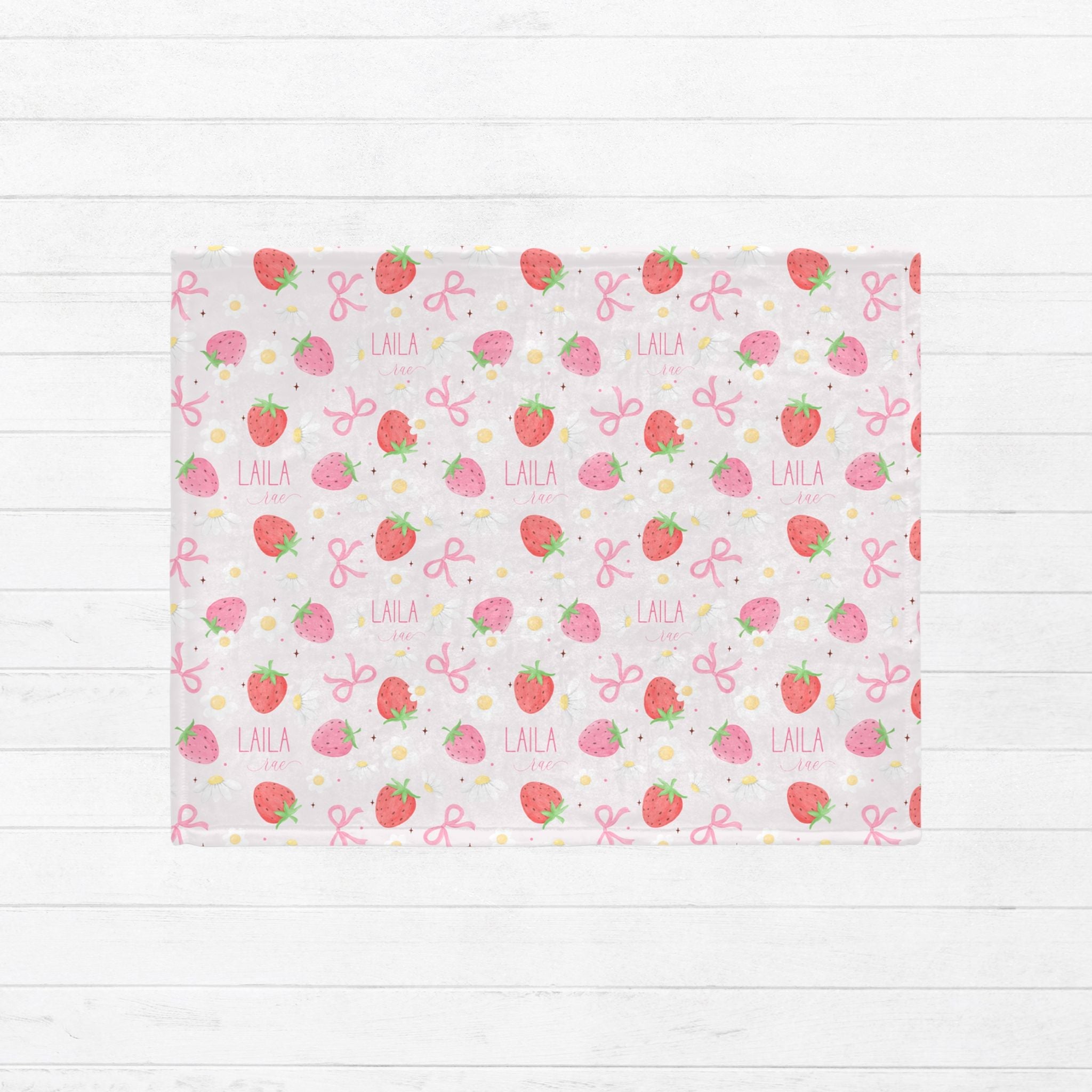 Strawberry Baby Minky Blanket - Twinklette™