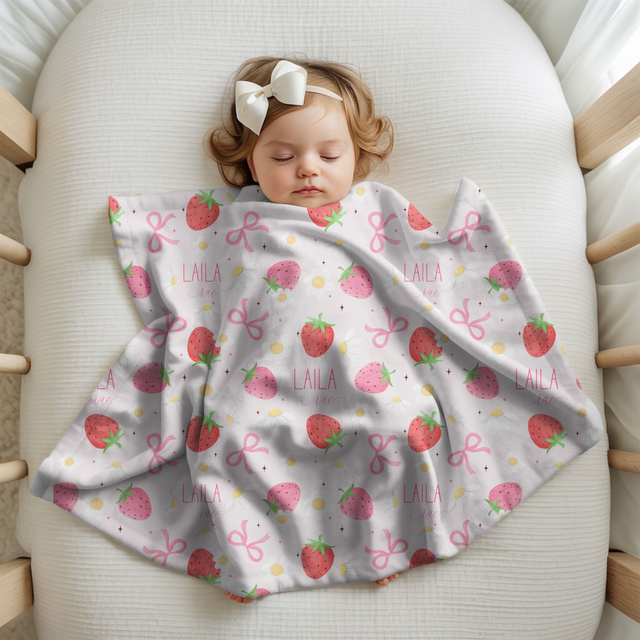 Strawberry Name Blanket - Twinklette™