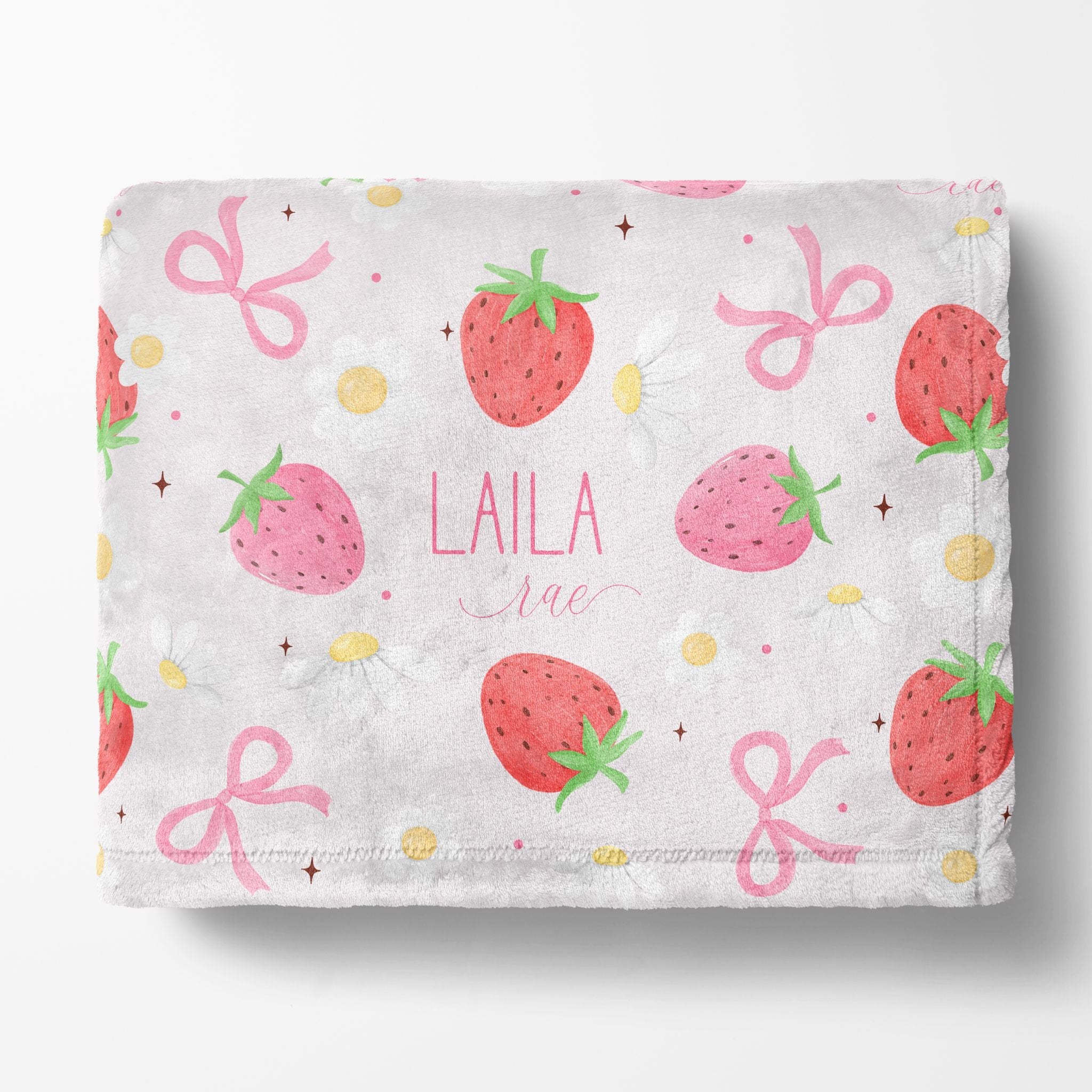 Strawberry Name Blanket - Twinklette™