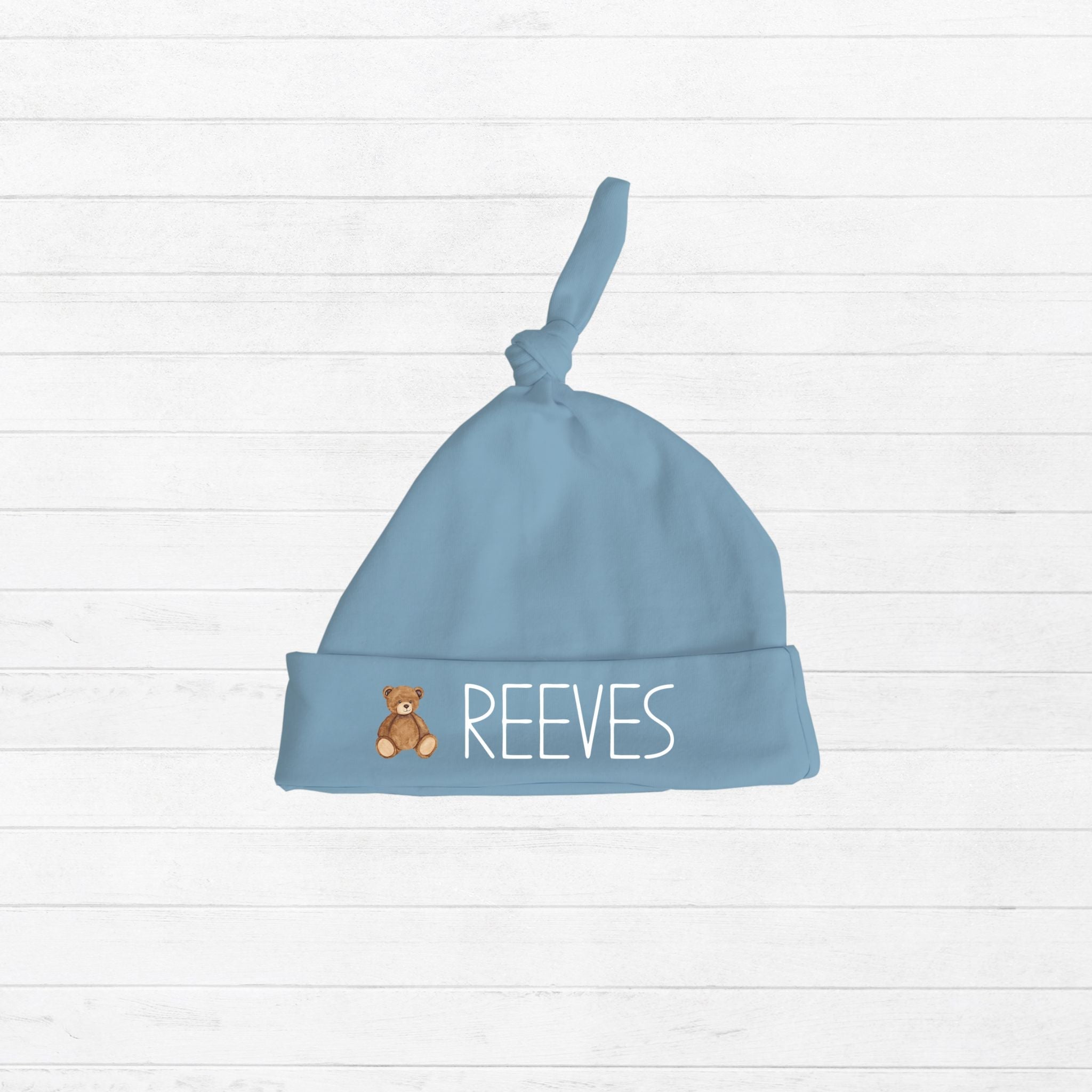 Teddy Bear Baby Knotted Hat - Twinklette™