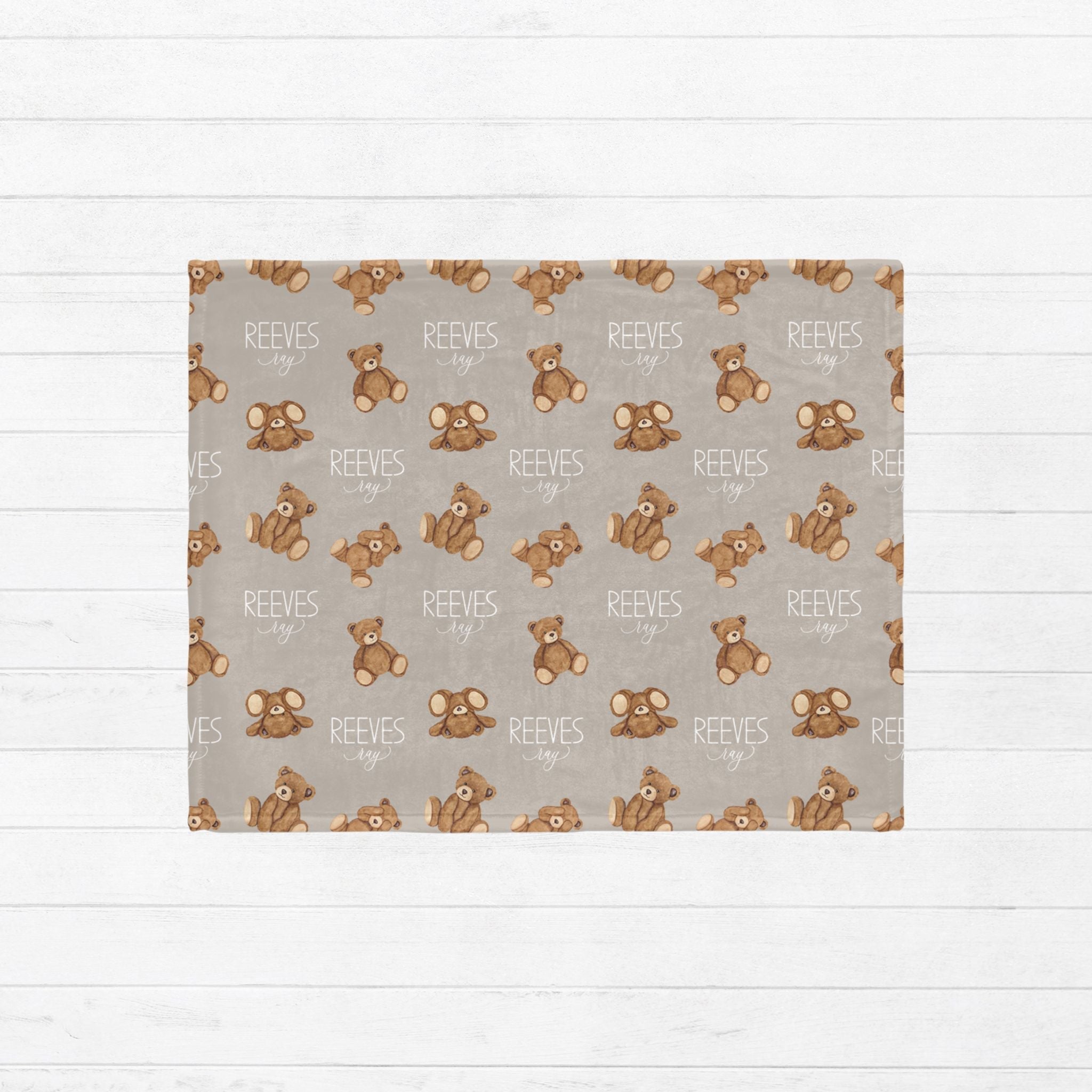 Teddy Bear Baby Minky Blanket - Twinklette™