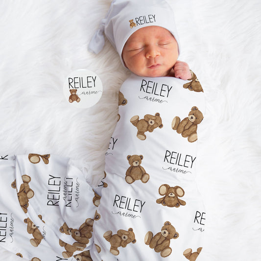 Teddy Bear Swaddle Set - Twinklette™