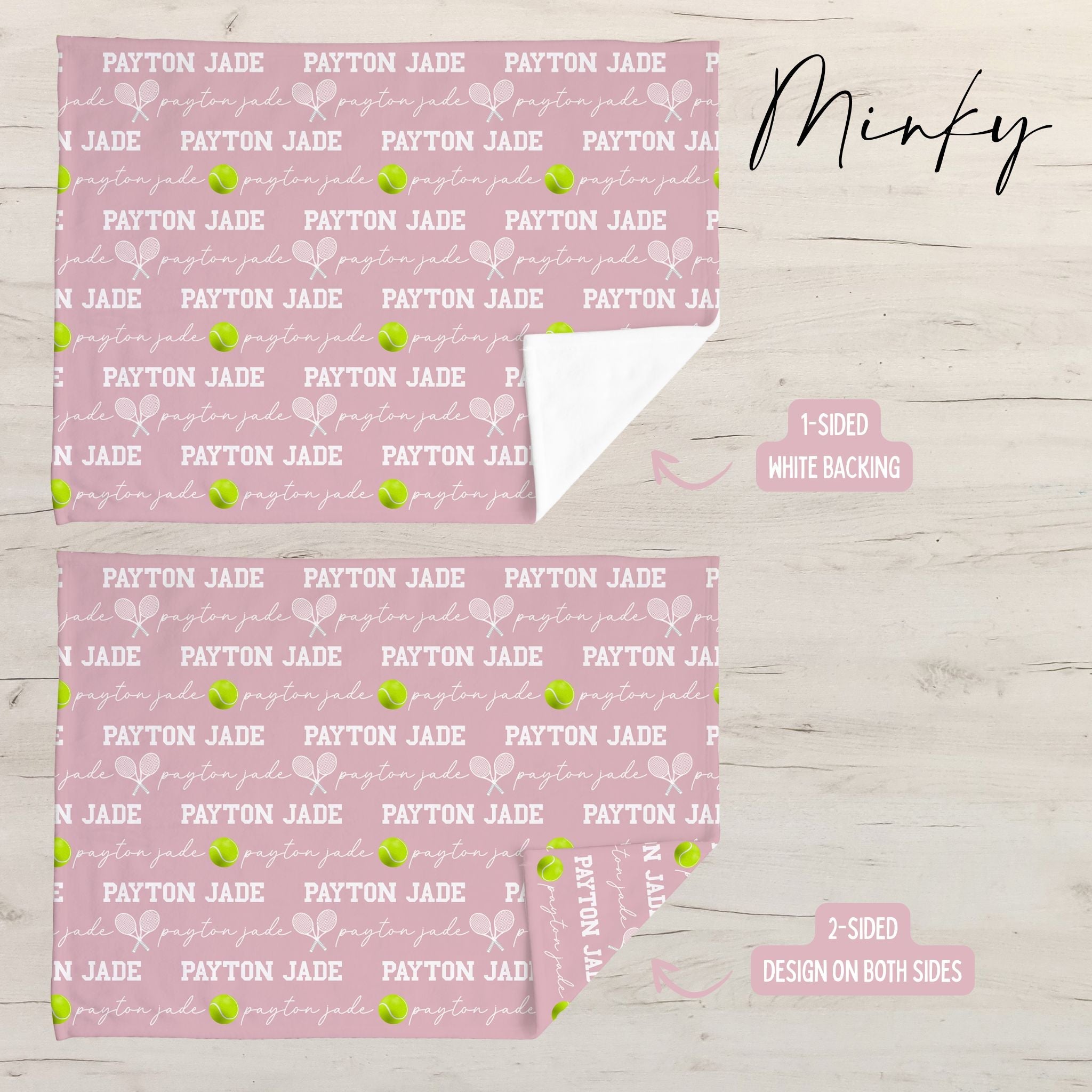 Tennis Baby Minky Blanket - Twinklette™