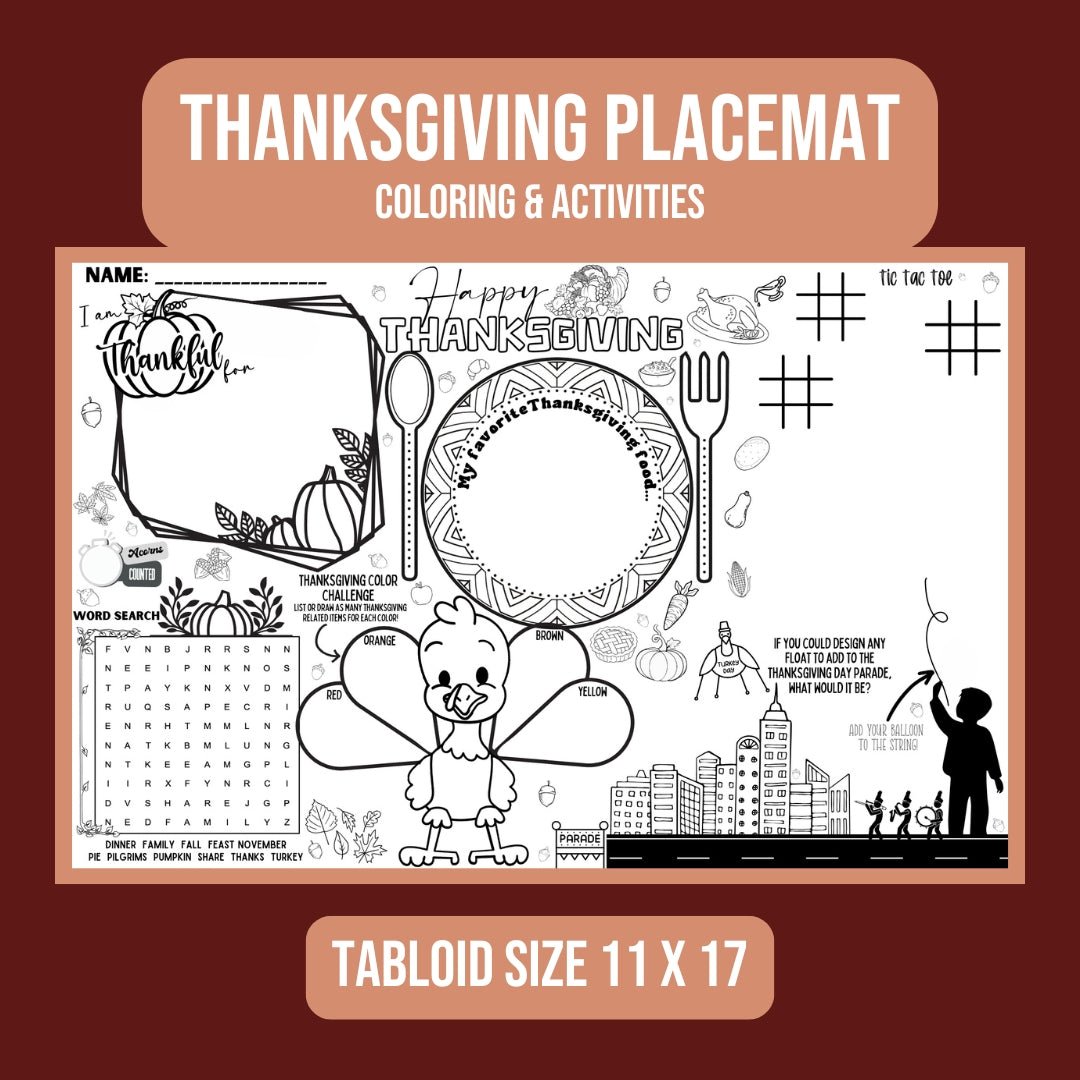 Thanksgiving Placemat - Twinklette™
