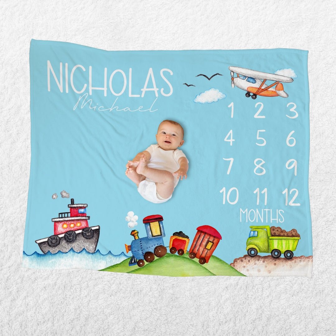 Transportation Milestone Blanket - Twinklette™