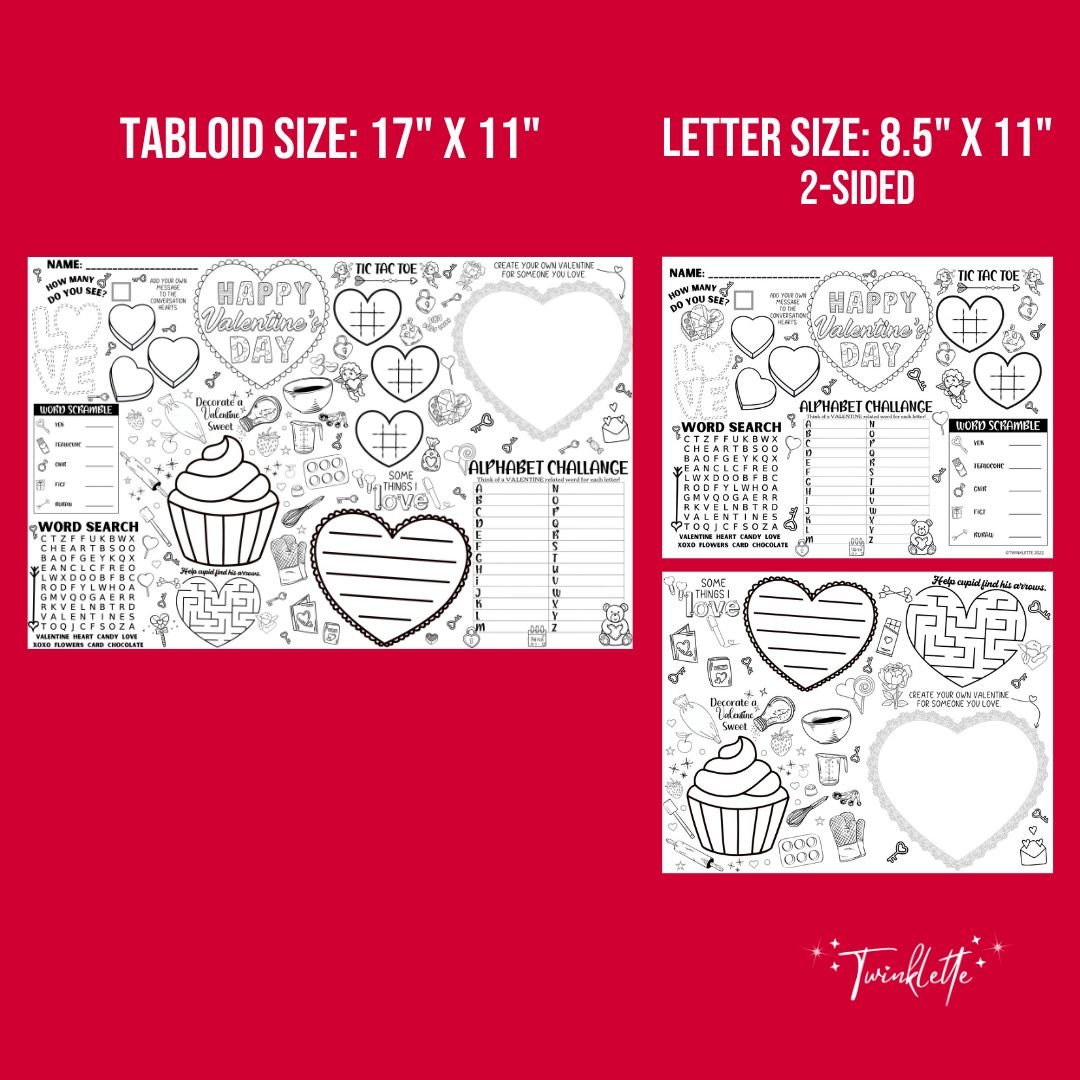 Valentine's Day Placemat - Twinklette™