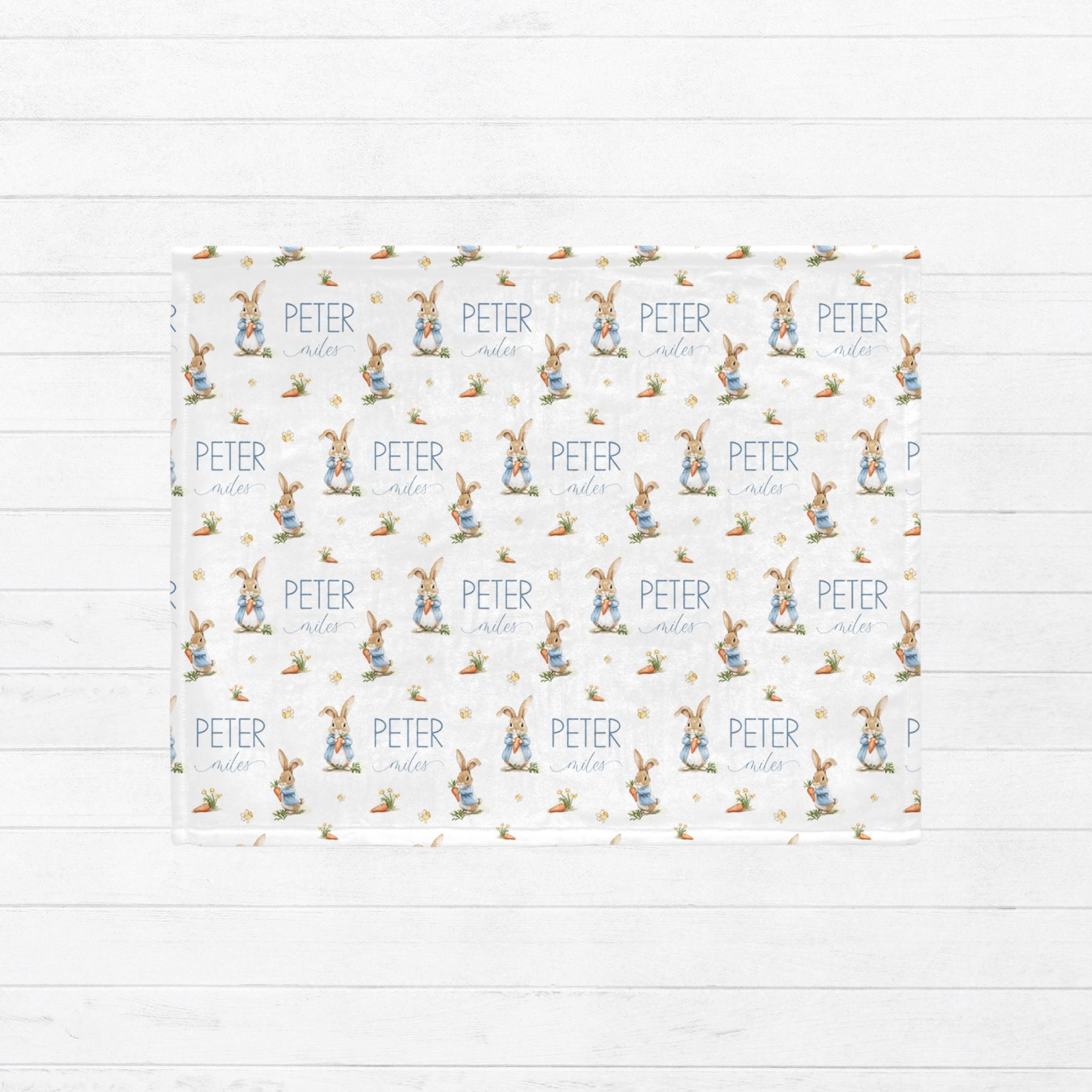 Vintage Rabbit Baby Minky Blanket - Twinklette™