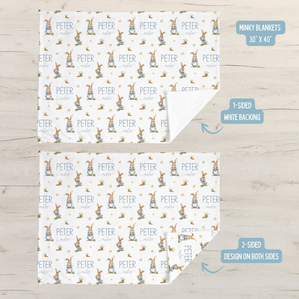 Vintage Rabbit Baby Minky Blanket - Twinklette™