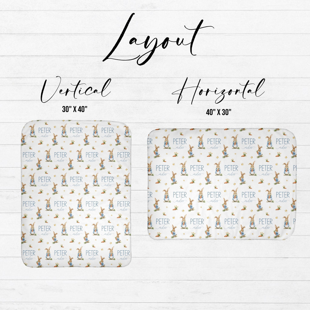 Vintage Rabbit Baby Sherpa Blanket - Twinklette™