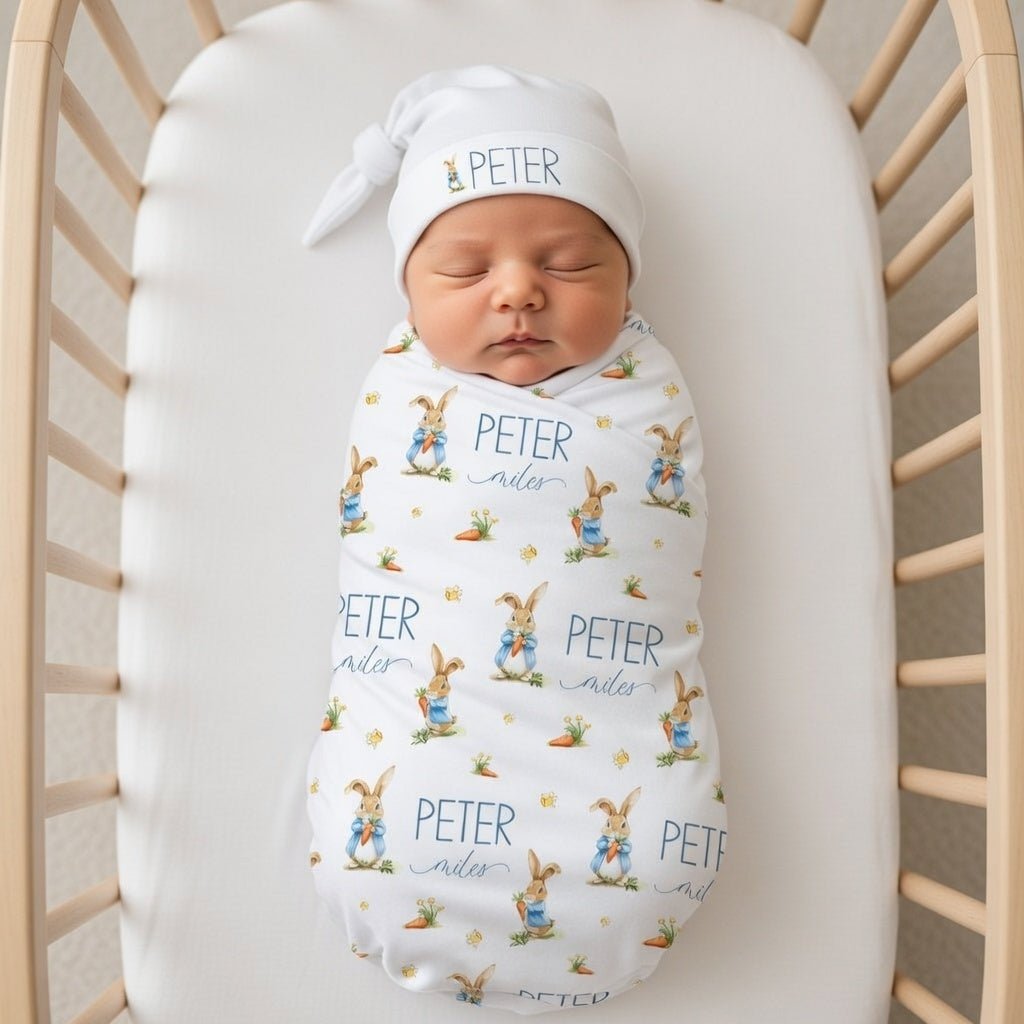 Vintage Rabbit Baby Swaddle - Twinklette™