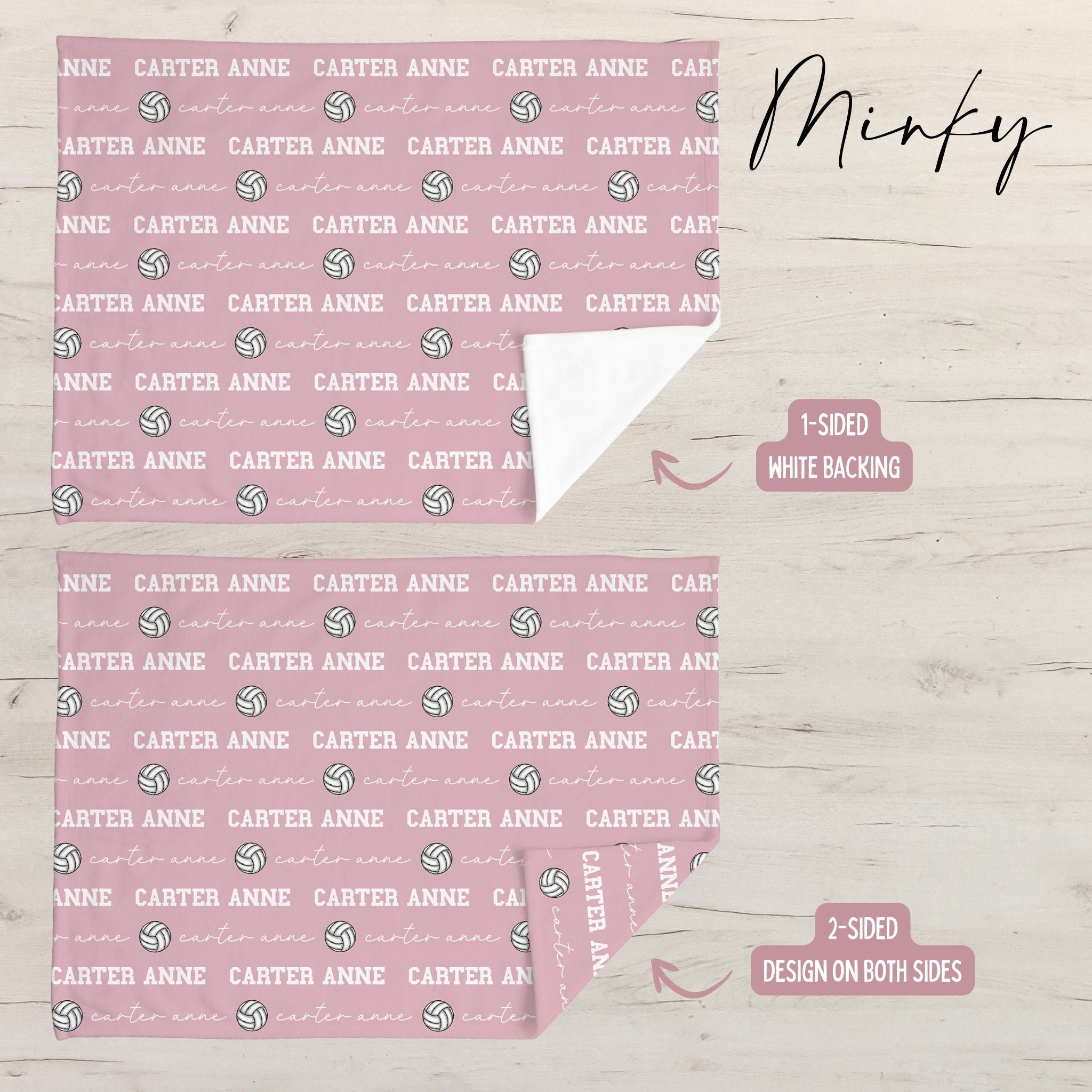 Volleyball Baby Minky Blanket - Twinklette™