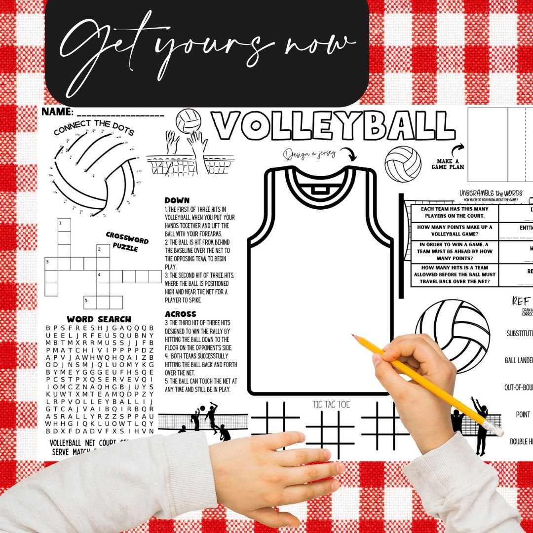 Volleyball Placemat - Twinklette™