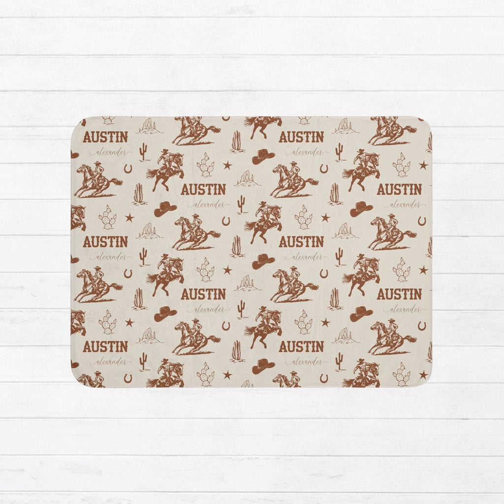 Western Baby Sherpa Blanket - Twinklette™