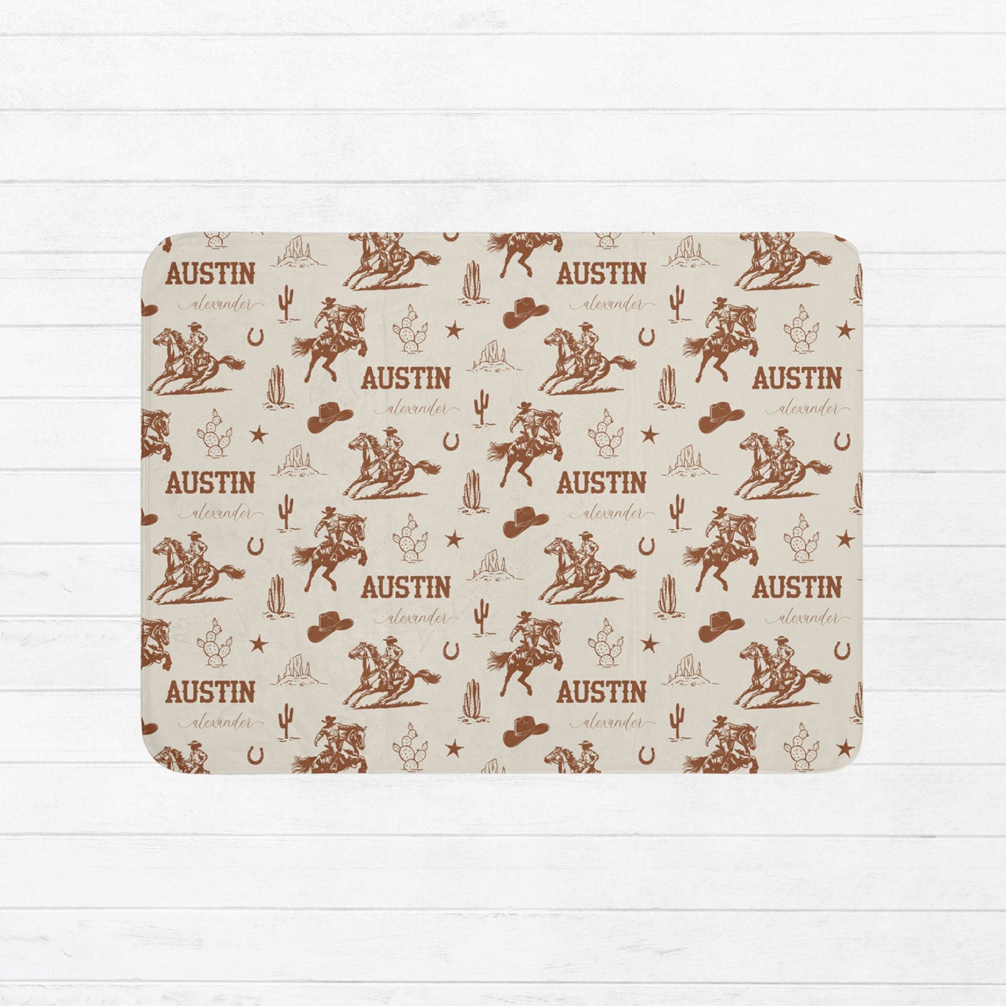 Western Baby Sherpa Blanket - Twinklette™