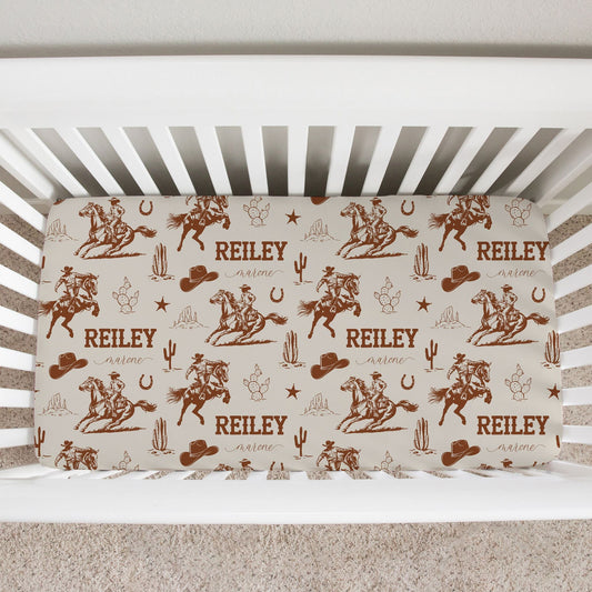 Western Cowboy Crib Sheet - Twinklette™