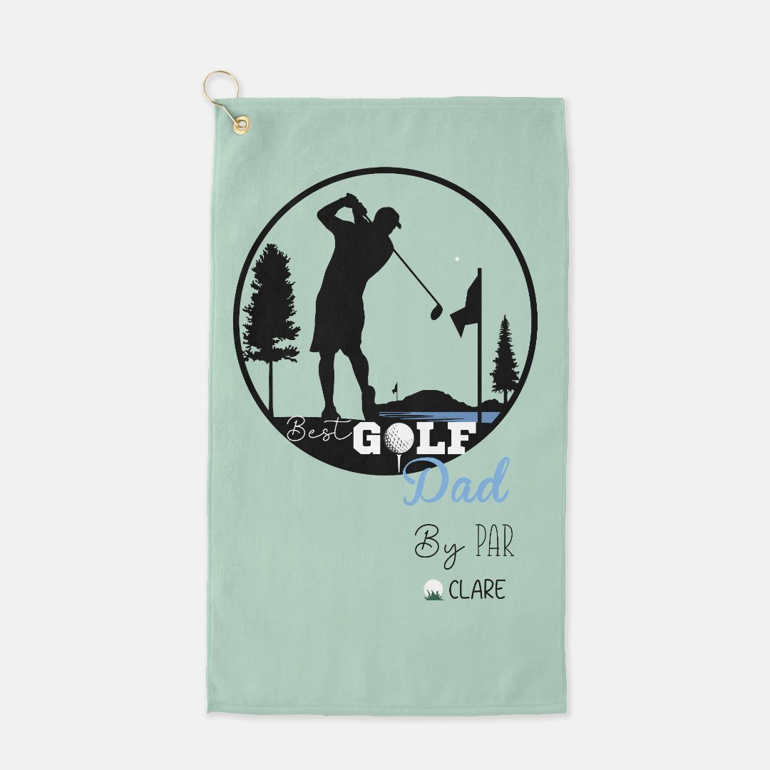 Best Dad Golf Towel - Twinklette