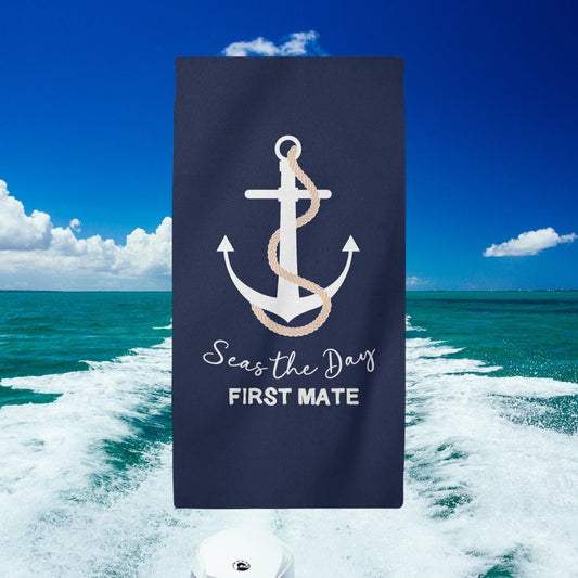 Boat Anchor Beach Towel (Premium) - Twinklette