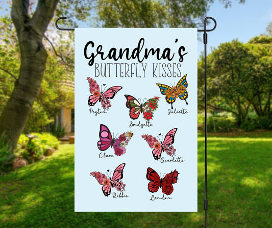 Butterfly Kisses Garden Flag - 12" x 18" - Twinklette