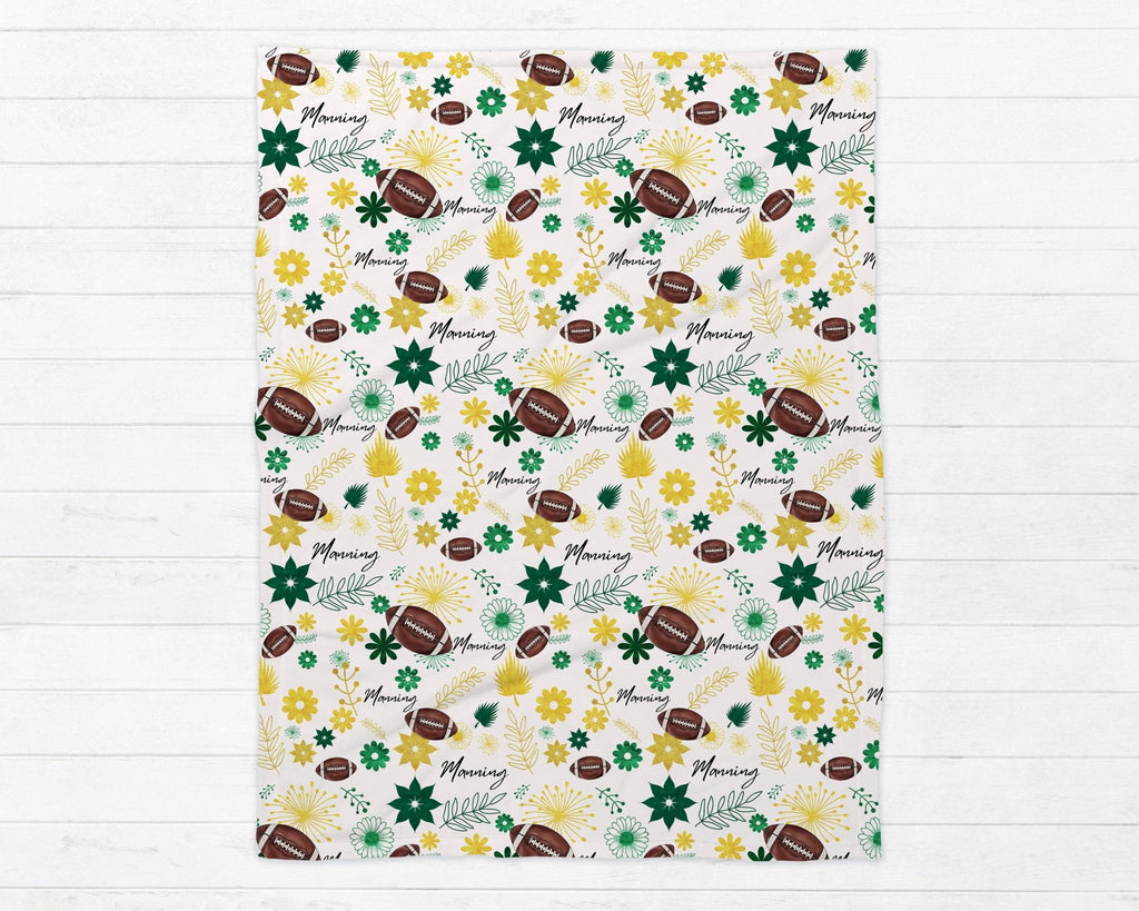 Family Football Floral Blanket - Twinklette