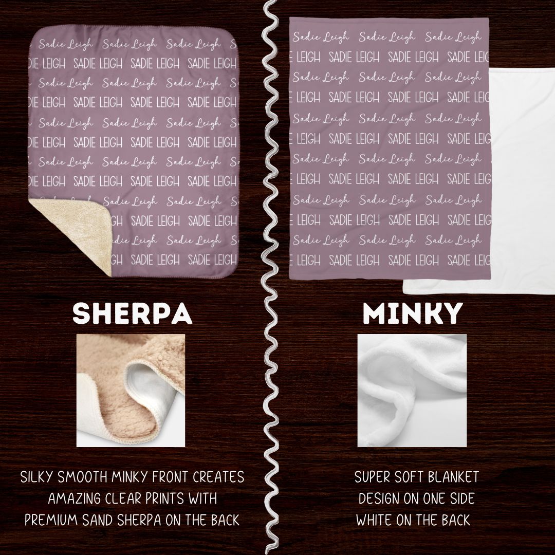 Farmhouse Inspired Name Blanket - Twinklette