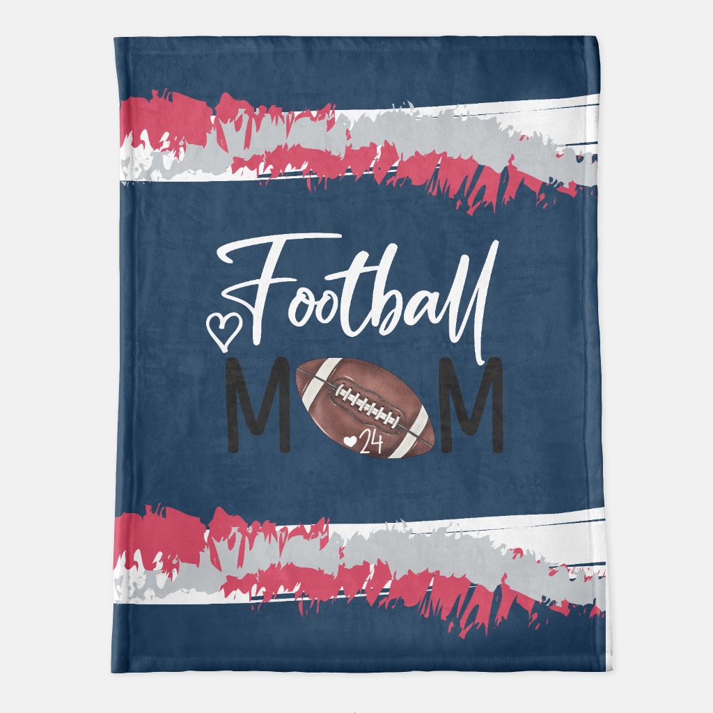 Football Mom Minky Blanket - 60" x 80" - Twinklette