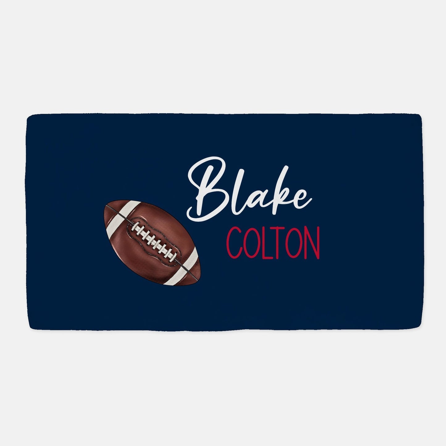 Football Team Colors Minky Fitted Crib Sheet - Twinklette