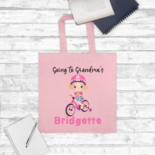 Going to Grandma's Girl Tote Bag - Twinklette