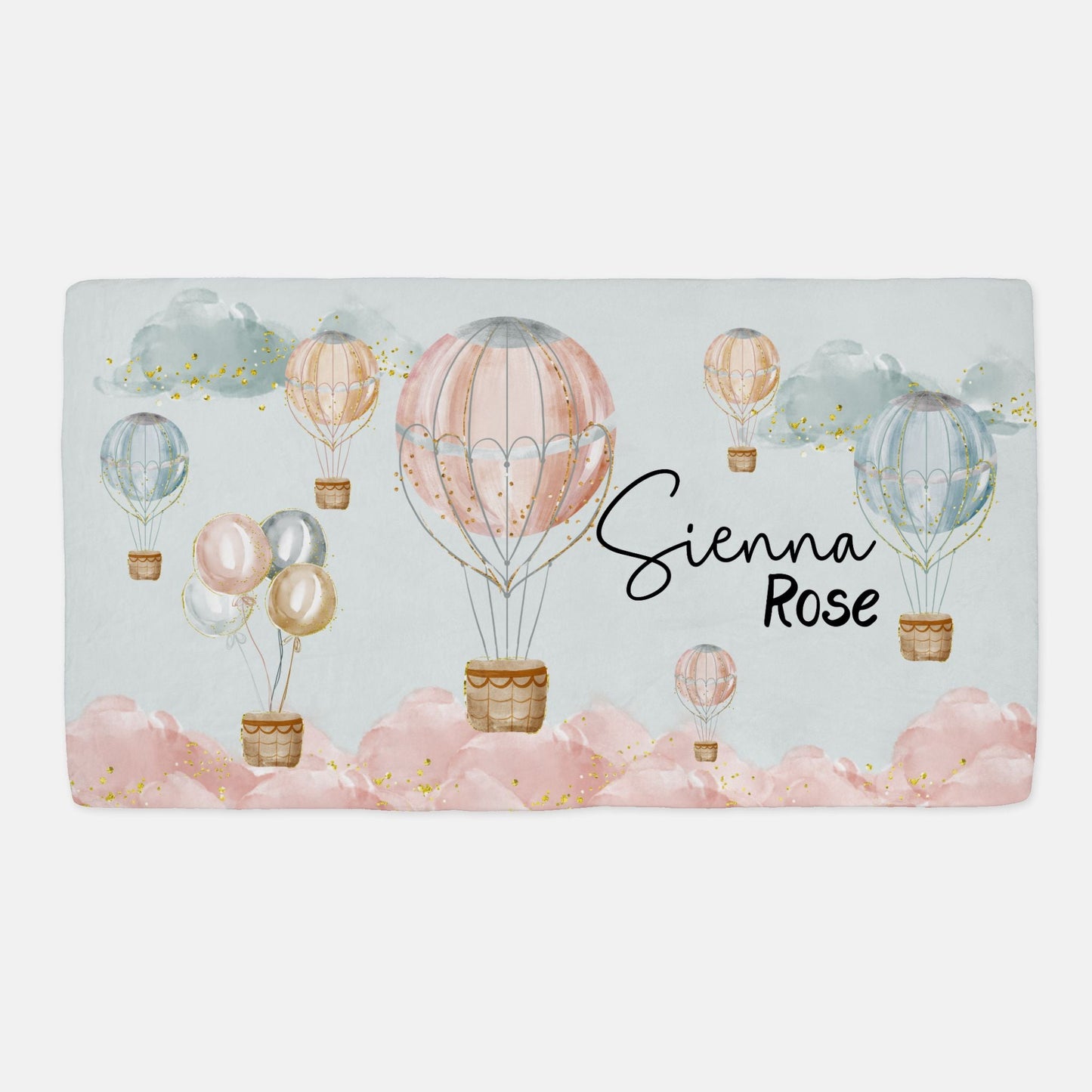 Hot Air Balloon Minky Fitted Crib Sheet - Twinklette