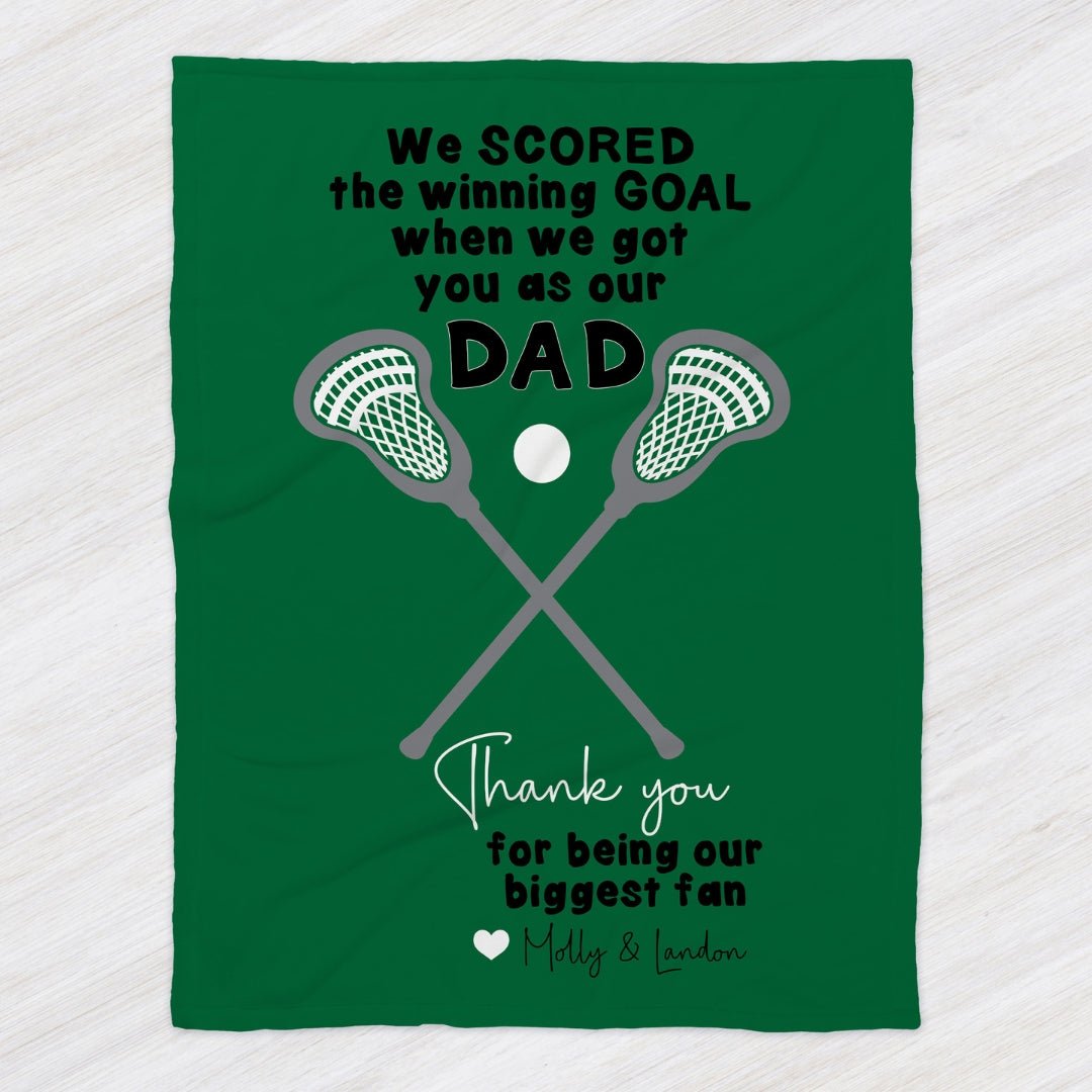 Lacrosse Dad Minky Blanket - Twinklette