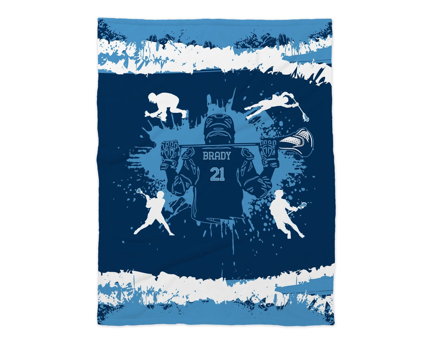 Lacrosse Splash Plus Personalized Blanket - Twinklette