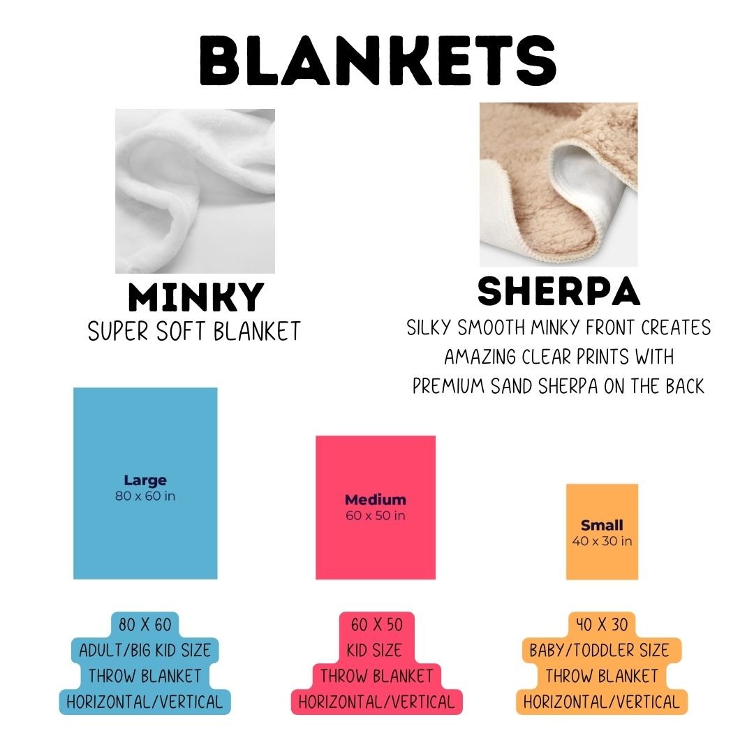 Personalized Name Minky Throw Blanket - Twinklette