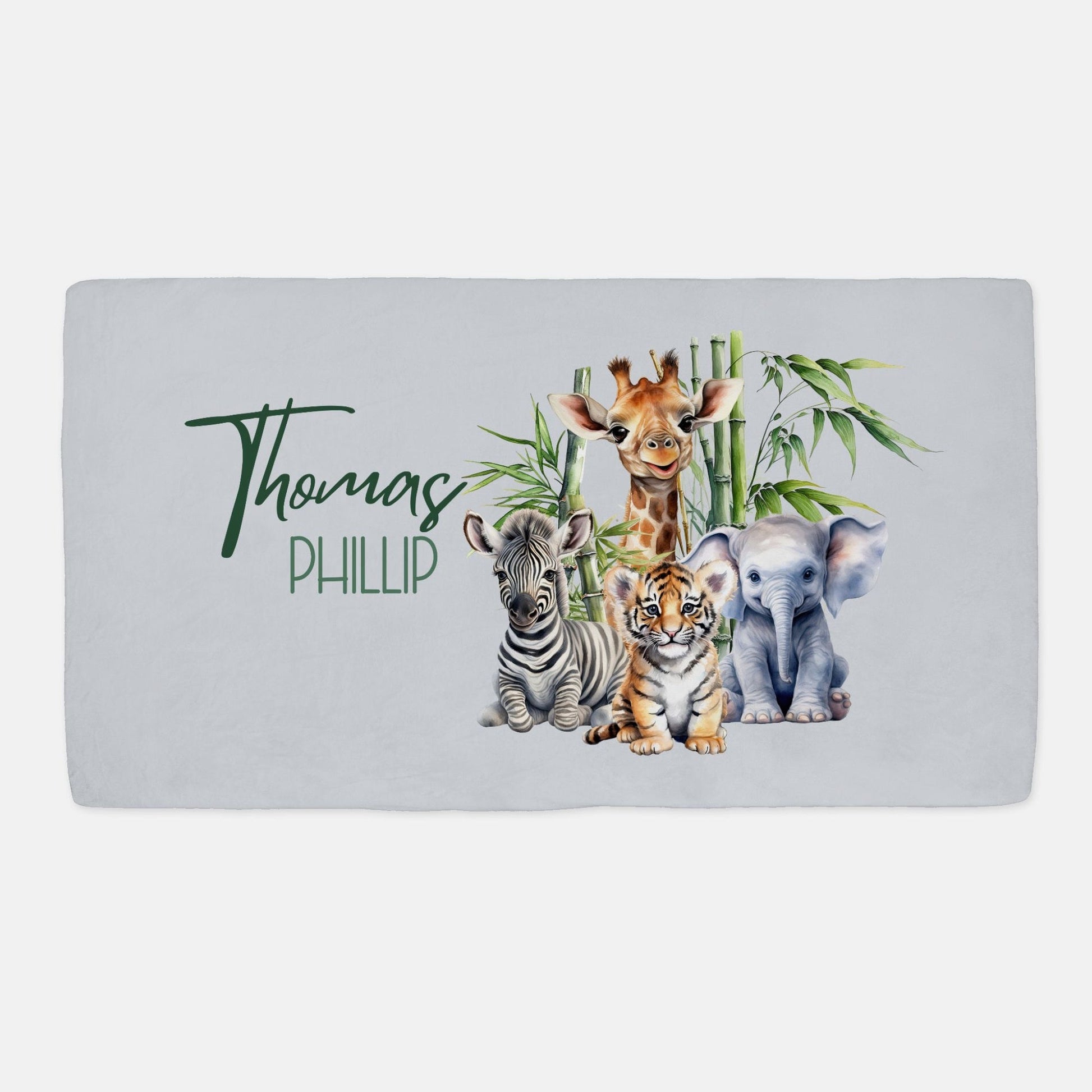 Safari Animals Minky Crib Sheet - Twinklette