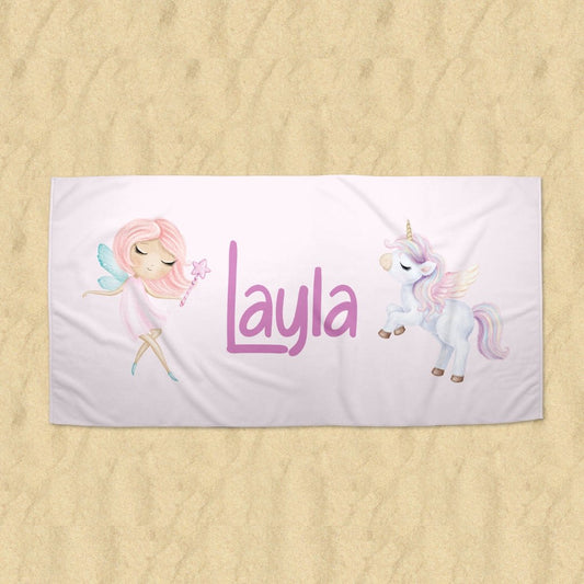 Unicorn Fairy Beach Towel (Premium) - Twinklette