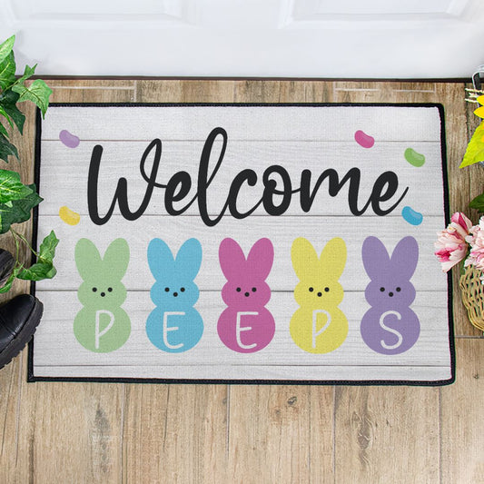 Welcome Peeps Floor Mat - Twinklette
